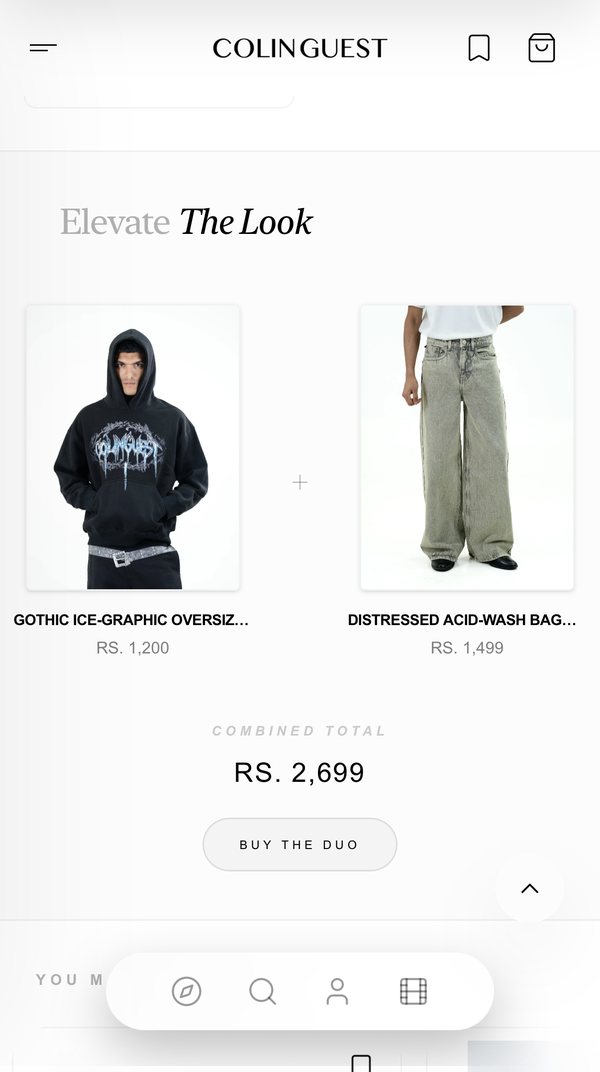 Colin Guest on mobile: Buy the Duo outfit bundle